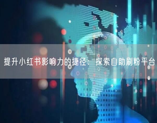 提升小红书影响力的捷径：探索自助刷粉平台