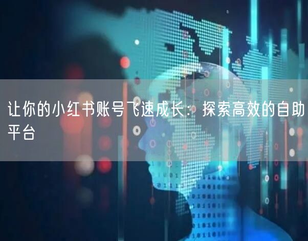 让你的小红书账号飞速成长:探索高效的自助平台