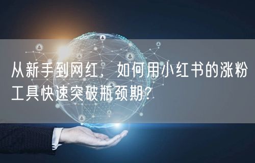 从新手到网红,如何用小红书的涨粉工具快速突破瓶颈期?
