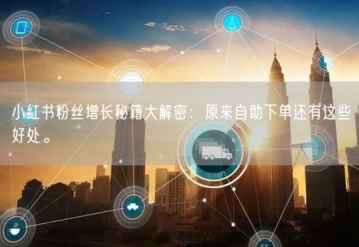 小红书粉丝增长秘籍大解密:原来自助下单还有这些好处。