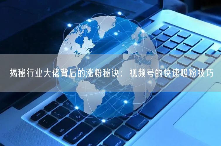 揭秘行业大佬背后的涨粉秘诀：视频号的快速吸粉技巧